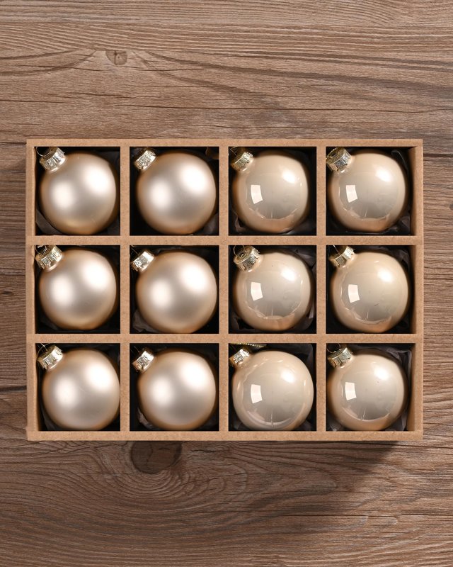Boules de Noël en verre coloré (12)