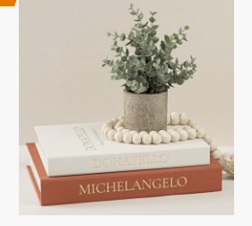 Livres déco en lin Fveuc (2)